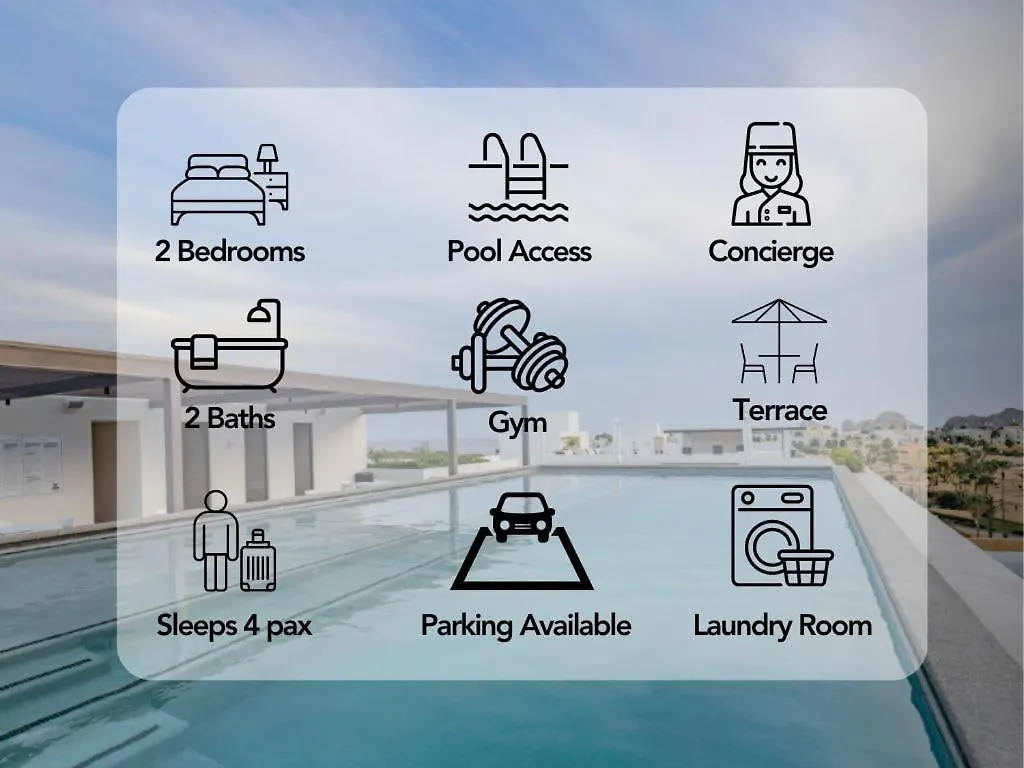 Dom wakacyjny Exquisite Beachside 2 Bedroom Gym & Rooftop Pool Cabo San Lucas